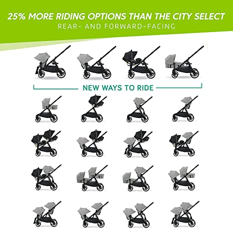 Baby Jogger City Select Lux 2023 Stroller with Bassinet