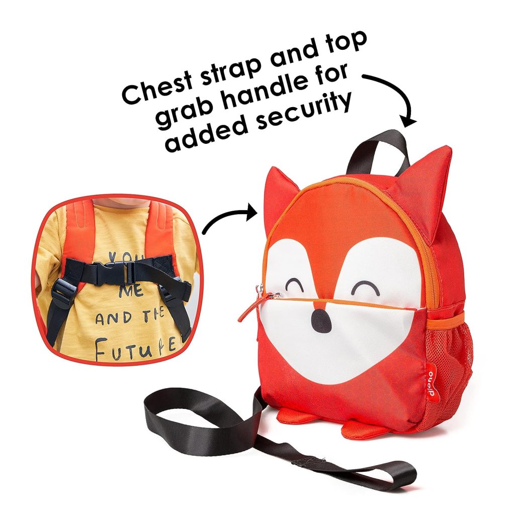 Diono Fox Character Kids Mini Back Pack Toddler Leash