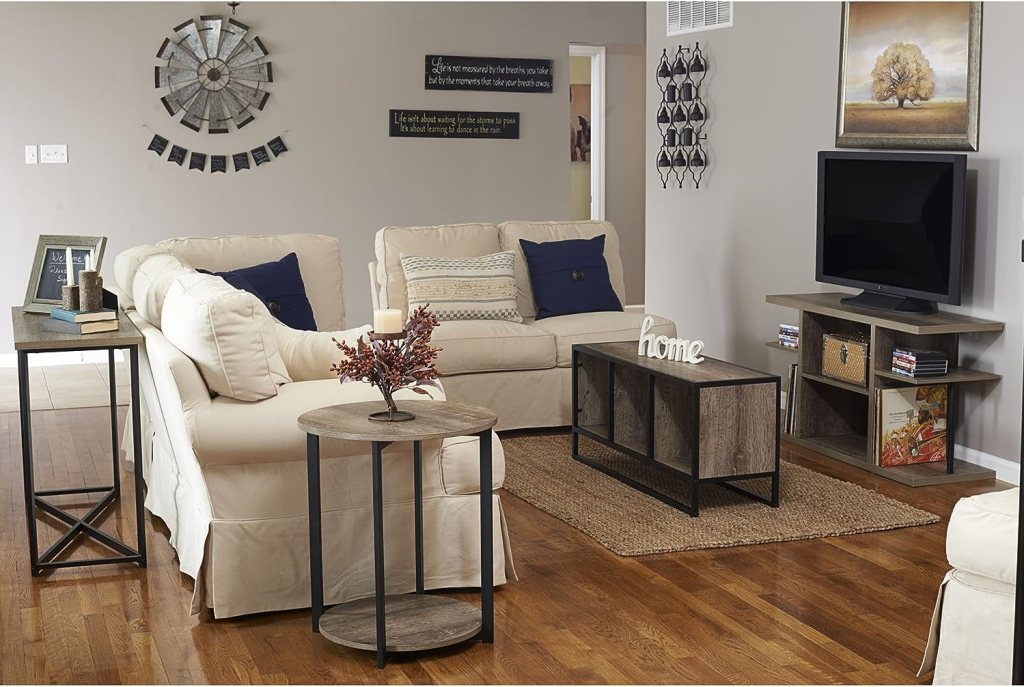 Household Essentials Wooden Side End Table