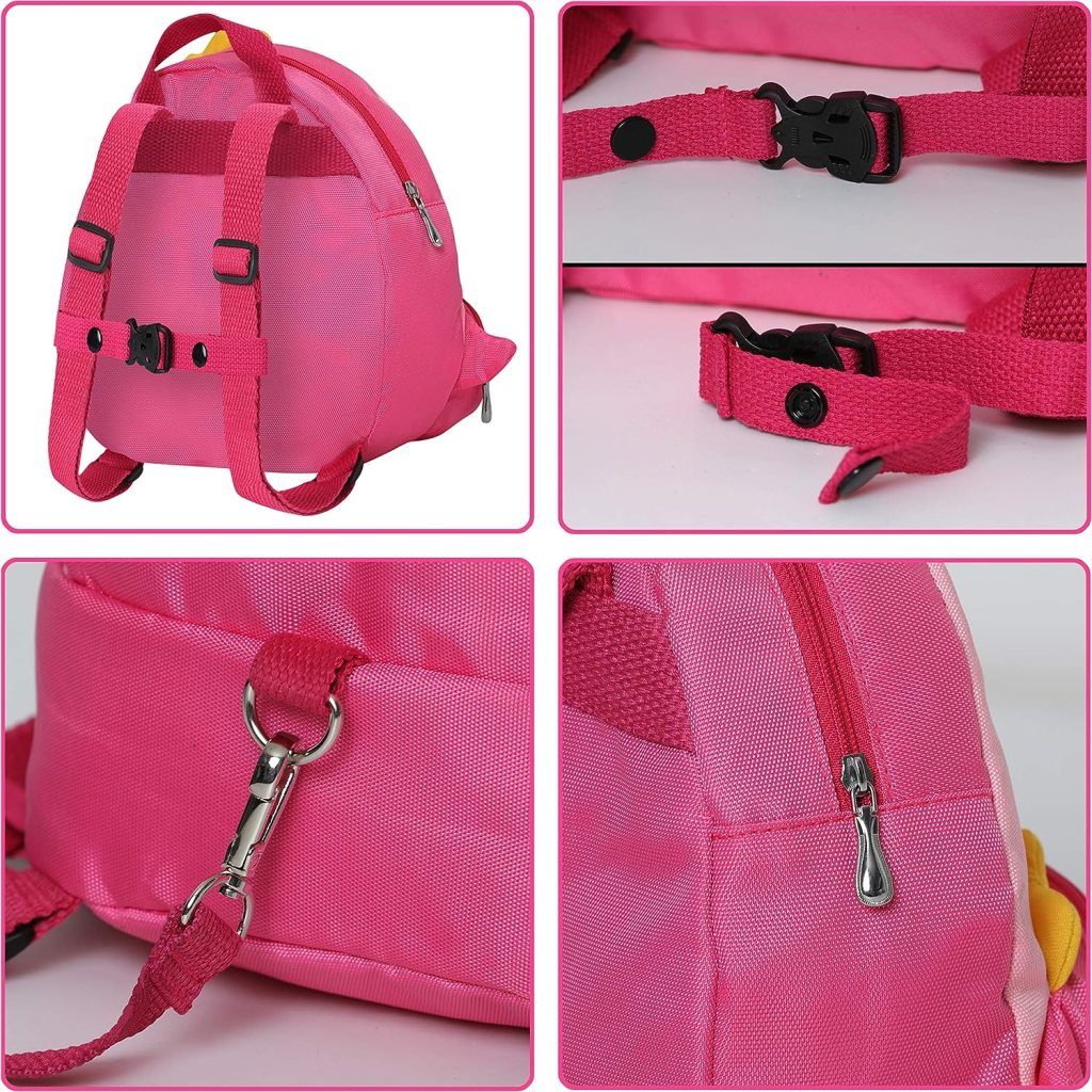 JIANBAO Dinosaur Toddler Backpacks with Leashes Anti Lost Wrist Link