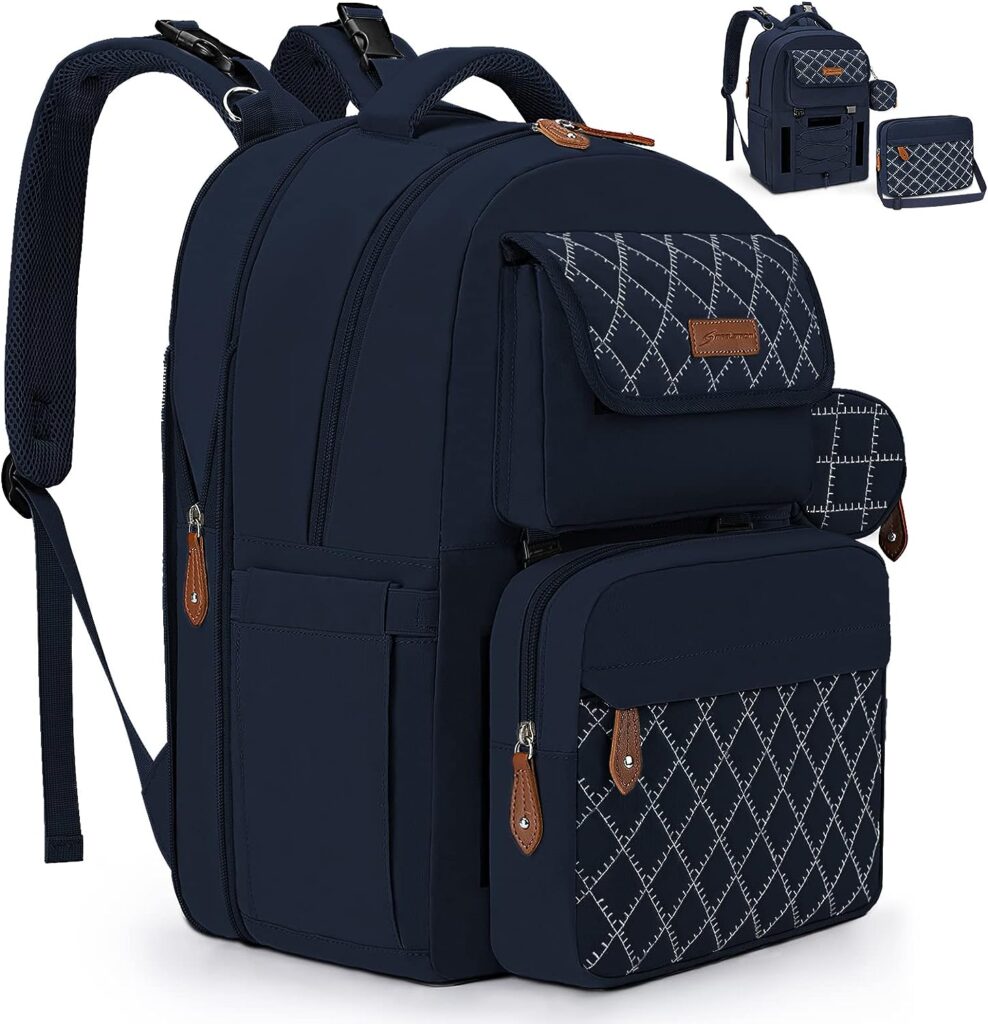 Maelstrom Diaper Bag Backpack - Expandable Large Baby Bag for 2 Kids