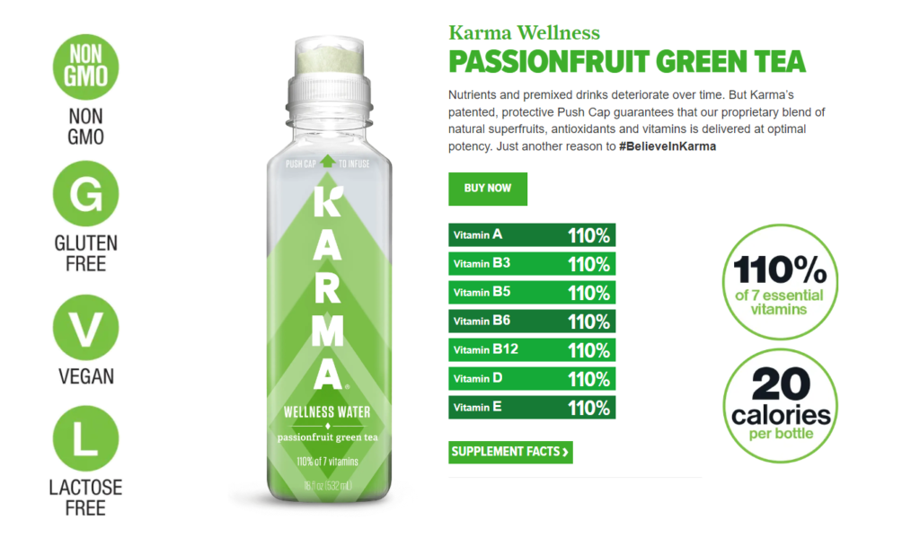 karma wellness water vitamin