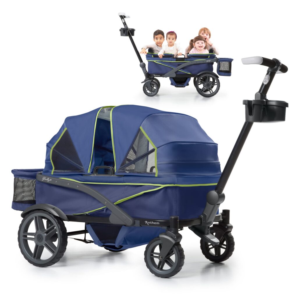 Stroller wagon with canopy