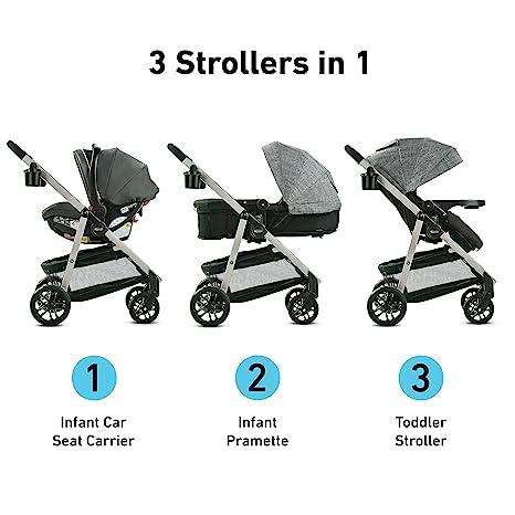3 strollers in 1