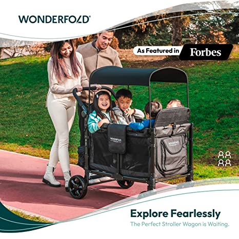 WonderFold W4 Elite Quad Stroller Wagon