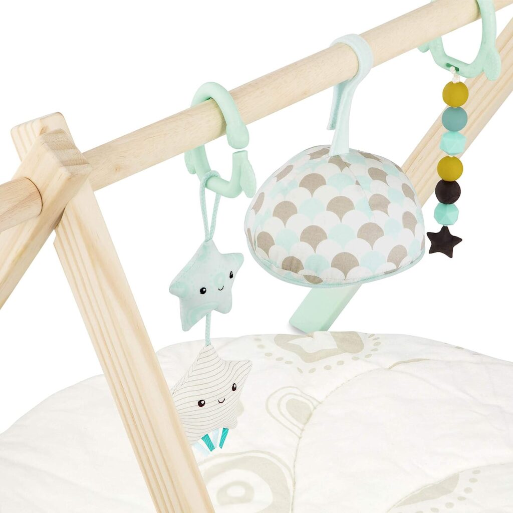 B. toys – Wooden Baby Play Gym – Activity Mat