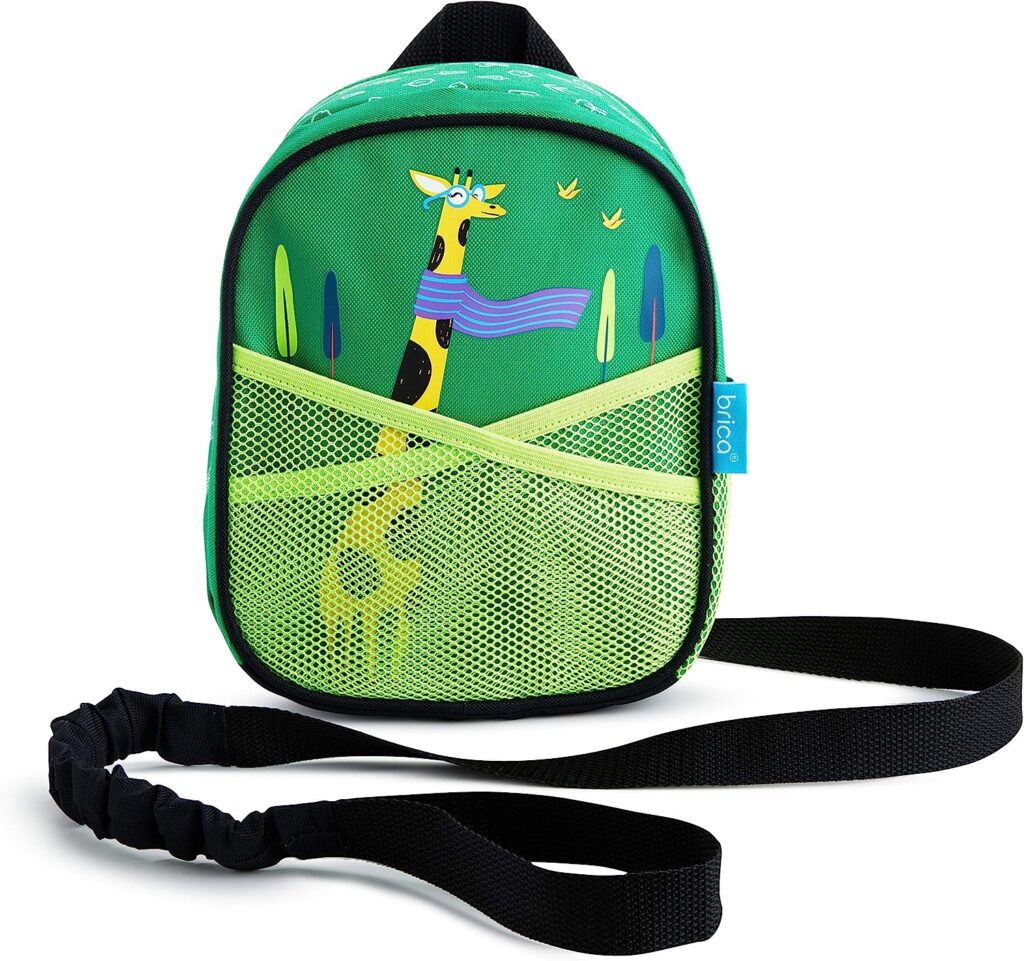 Brica By-My-Side Toddler Safety Harness Backpack With Leash