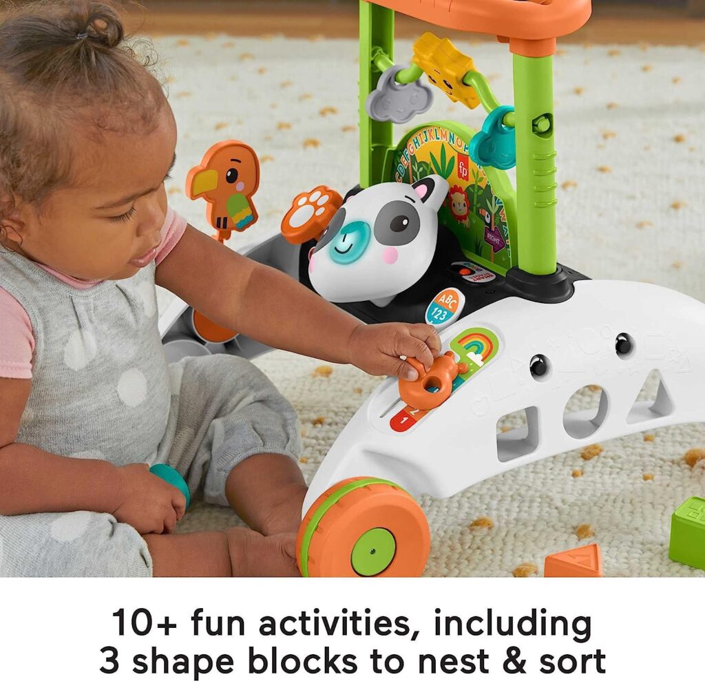 Fisher-Price Baby & Toddler Toy 2-Sided Steady Speed Panda Walker