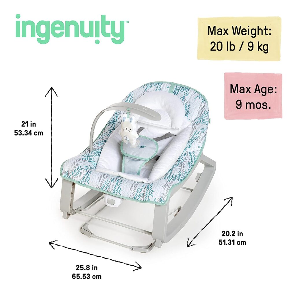 Ingenuity Keep Cozy 3-in-1 Grow with Me Vibrating Baby Bouncer Seat