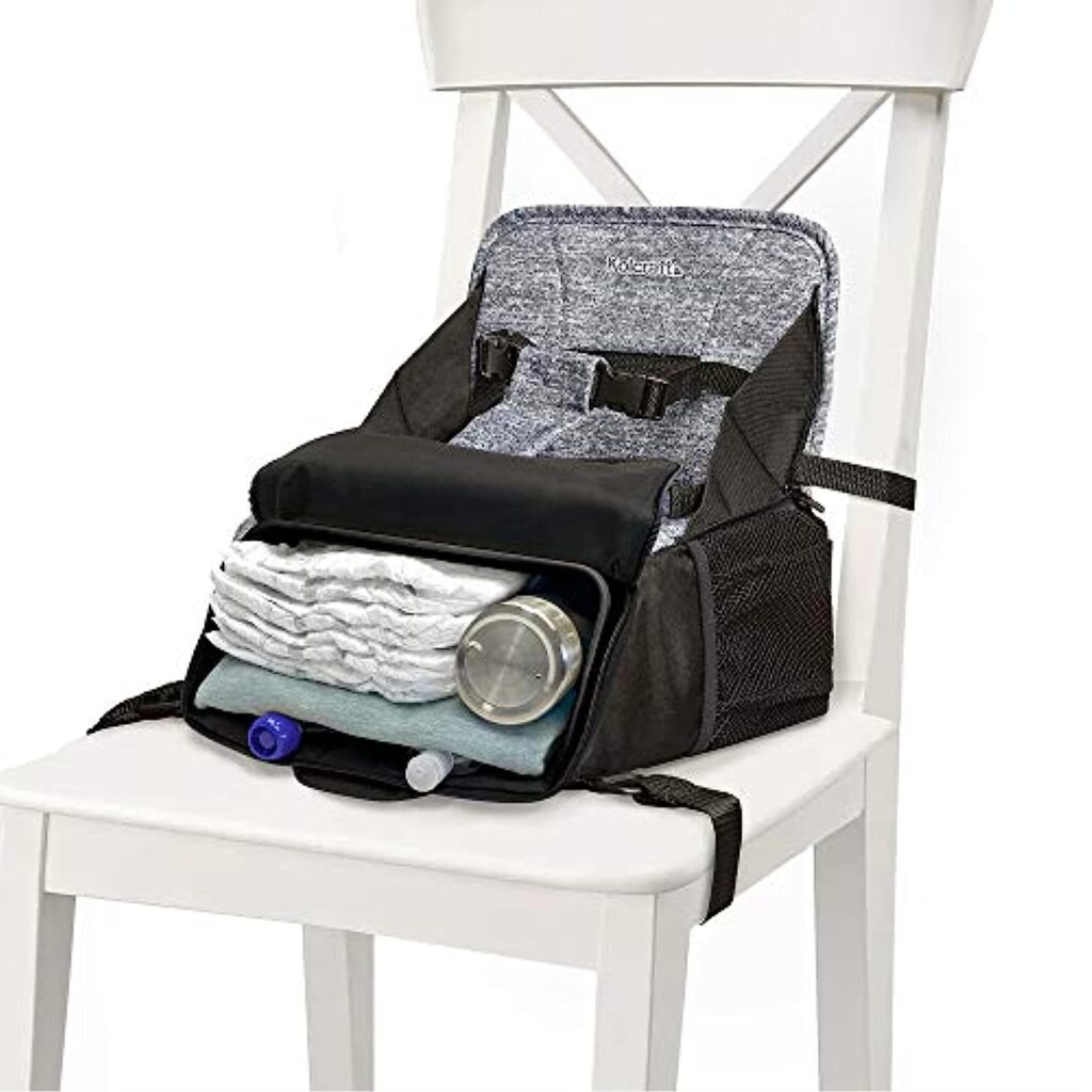 Kolcraft Travel Duo 2-in-1 Portable Booster Seat and Diaper Bag